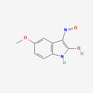molecular formula C9H8N2O3 B3211522 (3Z)-3-(hydroxyimino)-5-methoxy-2,3-dihydro-1H-indol-2-one CAS No. 109103-45-9