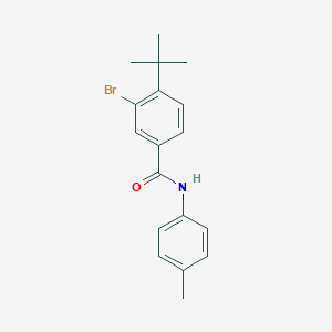 molecular formula C18H20BrNO B321153 3-bromo-4-tert-butyl-N-(4-methylphenyl)benzamide 