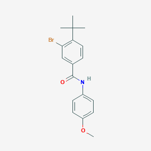 molecular formula C18H20BrNO2 B321155 3-bromo-4-tert-butyl-N-(4-methoxyphenyl)benzamide 
