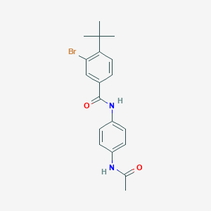 N-[4-(acetylamino)phenyl]-3-bromo-4-tert-butylbenzamide