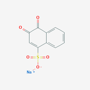 molecular formula C10H5NaO5S B032116 1,2-萘醌-4-磺酸钠盐 CAS No. 521-24-4