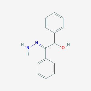 molecular formula C14H14N2O B3211602 (2E)-2-hydrazinylidene-1,2-diphenylethan-1-ol CAS No. 109163-05-5