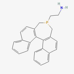 molecular formula C24H22NP B3211609 2-[(11bS)-3,5-Dihydro-4H-dinaphtho[2,1-c:1',2'-e]phosphepin-4-yl]ethyl]amine CAS No. 1092064-00-0