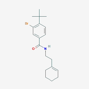 molecular formula C19H26BrNO B321164 3-bromo-4-tert-butyl-N-[2-(1-cyclohexen-1-yl)ethyl]benzamide 
