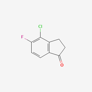 molecular formula C9H6ClFO B3211649 4-Chloro-5-fluoro-2,3-dihydro-1H-inden-1-one CAS No. 1092347-24-4