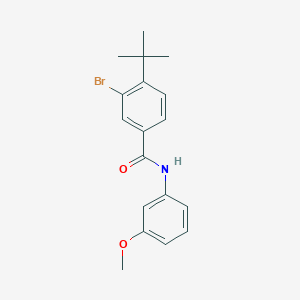 molecular formula C18H20BrNO2 B321168 3-bromo-4-tert-butyl-N-(3-methoxyphenyl)benzamide 