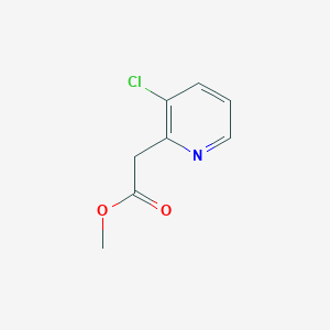 molecular formula C8H8ClNO2 B3211681 Methyl 2-(3-chloropyridin-2-yl)acetate CAS No. 1092477-86-5