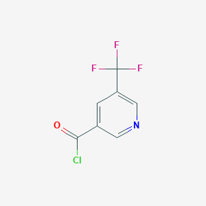 molecular formula C7H3ClF3NO B3211687 3-Pyridinecarbonyl chloride, 5-(trifluoromethyl)- CAS No. 1092506-65-4