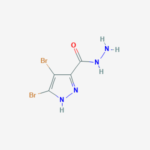 molecular formula C4H4Br2N4O B3211727 3,4-Dibromo-1H-pyrazole-5-carbohydrazide CAS No. 1092791-48-4
