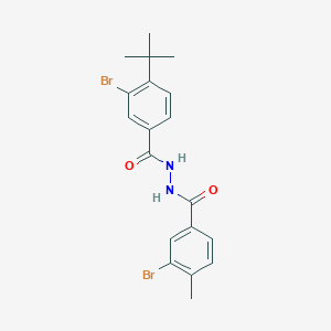 3-bromo-N'-(3-bromo-4-tert-butylbenzoyl)-4-methylbenzohydrazide