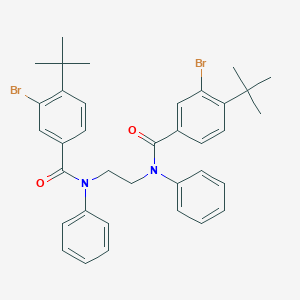 3-bromo-N-{2-[(3-bromo-4-tert-butylbenzoyl)anilino]ethyl}-4-tert-butyl-N-phenylbenzamide