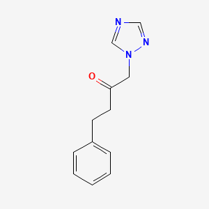 molecular formula C12H13N3O B3211744 4-Phenyl-1-[1,2,4]triazol-1-yl-butan-2-one CAS No. 1092851-29-0
