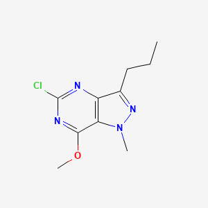 molecular formula C10H13ClN4O B3211758 5-Chloro-7-methoxy-1-methyl-3-propyl-1H-pyrazolo[4,3-d]pyrimidine CAS No. 1093065-13-4