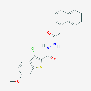 3-chloro-6-methoxy-N'-(1-naphthylacetyl)-1-benzothiophene-2-carbohydrazide