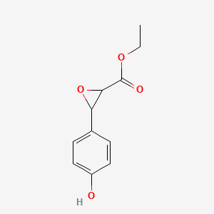 molecular formula C11H12O4 B3211781 Oxiranecarboxylic acid, 3-(4-hydroxyphenyl)-, ethyl ester CAS No. 109318-45-8