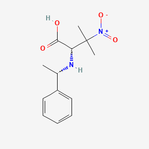 (S)-3-methyl-3-nitro-2-((S)-1-phenylethylamino)butanoic acid