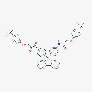 2-(4-tert-butylphenoxy)-N-{4-[9-(4-{[(4-tert-butylphenoxy)acetyl]amino}phenyl)-9H-fluoren-9-yl]phenyl}acetamide