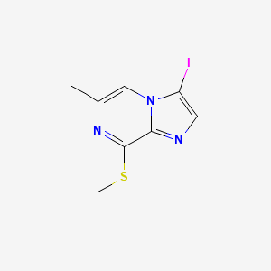 3-Iodo-6-methyl-8-(methylthio)imidazo[1,2-a]pyrazine