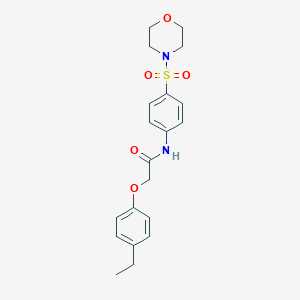 molecular formula C20H24N2O5S B321187 2-(4-Ethyl-phenoxy)-N-[4-(morpholine-4-sulfonyl)-phenyl]-acetamide 