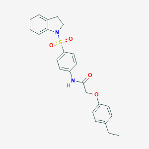 N-[4-(2,3-dihydro-1H-indol-1-ylsulfonyl)phenyl]-2-(4-ethylphenoxy)acetamide