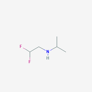 molecular formula C5H11F2N B3211913 (2,2-Difluoroethyl)(propan-2-yl)amine CAS No. 1094755-30-2