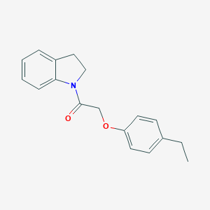 molecular formula C18H19NO2 B321192 1-(2,3-Dihydro-indol-1-yl)-2-(4-ethyl-phenoxy)-ethanone 