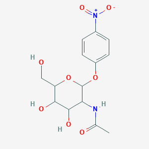 N-[4,5-dihydroxy-6-(hydroxymethyl)-2-(4-nitrophenoxy)oxan-3-yl]acetamide