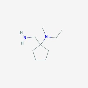 molecular formula C9H20N2 B3211937 1-(Aminomethyl)-N-ethyl-N-methylcyclopentanamine CAS No. 1094891-06-1