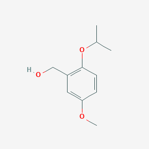 molecular formula C11H16O3 B3211943 (2-异丙氧基-5-甲氧基-苯基)-甲醇 CAS No. 1094903-71-5