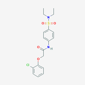 molecular formula C18H21ClN2O4S B321199 2-(2-chlorophenoxy)-N-[4-(diethylsulfamoyl)phenyl]acetamide 