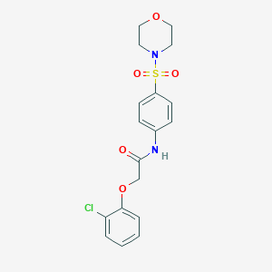 molecular formula C18H19ClN2O5S B321200 2-(2-Chloro-phenoxy)-N-[4-(morpholine-4-sulfonyl)-phenyl]-acetamide 