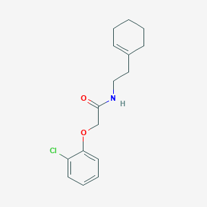 2-(2-chlorophenoxy)-N-[2-(1-cyclohexen-1-yl)ethyl]acetamide