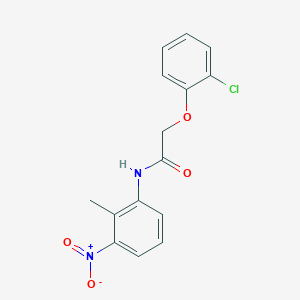 molecular formula C15H13ClN2O4 B321209 2-(2-chlorophenoxy)-N-(2-methyl-3-nitrophenyl)acetamide 