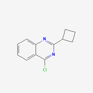 molecular formula C12H11ClN2 B3212115 4-Chloro-2-cyclobutylquinazoline CAS No. 1095559-57-1