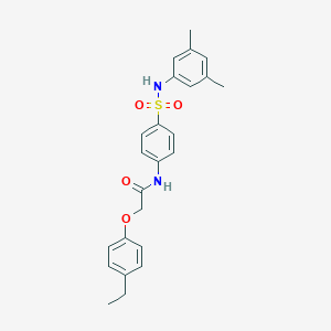 molecular formula C24H26N2O4S B321213 N-{4-[(3,5-dimethylanilino)sulfonyl]phenyl}-2-(4-ethylphenoxy)acetamide 