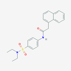 N-{4-[(diethylamino)sulfonyl]phenyl}-2-(1-naphthyl)acetamide