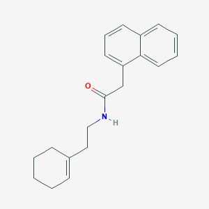 molecular formula C20H23NO B321215 N-[2-(1-cyclohexen-1-yl)ethyl]-2-(1-naphthyl)acetamide 