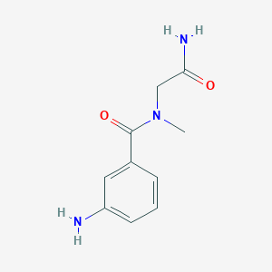 2-[1-(3-aminophenyl)-N-methylformamido]acetamide