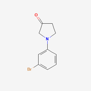 molecular formula C10H10BrNO B3212162 1-(3-Bromophenyl)pyrrolidin-3-one CAS No. 1096881-40-1