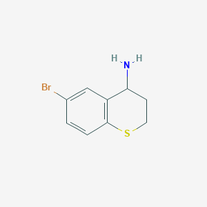 molecular formula C9H10BrNS B3212202 6-Bromothiochroman-4-amine CAS No. 1097804-55-1
