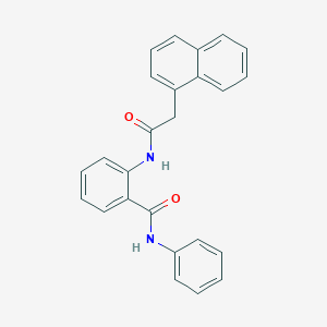 molecular formula C25H20N2O2 B321221 2-[(1-naphthylacetyl)amino]-N-phenylbenzamide 