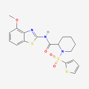 N-(4-methoxybenzo[d]thiazol-2-yl)-1-(thiophen-2-ylsulfonyl)piperidine-2-carboxamide