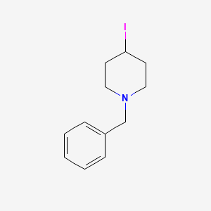molecular formula C12H16IN B3212249 1-Benzyl-4-iodo-piperidine CAS No. 109838-88-2