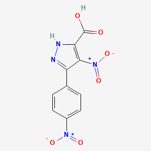 4-Nitro-5-(4-nitrophenyl)-1H-pyrazole-3-carboxylic acid