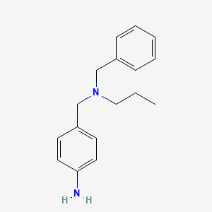 4-{[Benzyl(propyl)amino]methyl}aniline