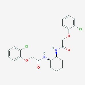molecular formula C22H24Cl2N2O4 B321231 2-(2-chlorophenoxy)-N-(2-{[(2-chlorophenoxy)acetyl]amino}cyclohexyl)acetamide 