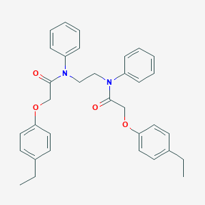 molecular formula C34H36N2O4 B321233 2-(4-ethylphenoxy)-N-(2-{[(4-ethylphenoxy)acetyl]anilino}ethyl)-N-phenylacetamide 