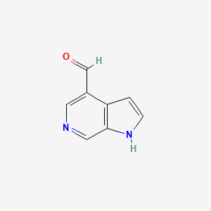 molecular formula C8H6N2O B3212349 1H-pyrrolo[2,3-c]pyridine-4-carbaldehyde CAS No. 1100319-30-9