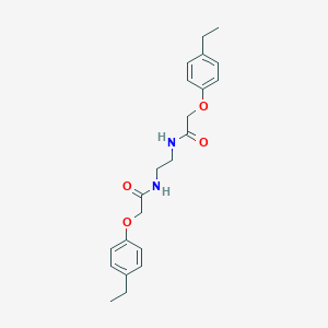 molecular formula C22H28N2O4 B321235 2-(4-ethylphenoxy)-N-(2-{[(4-ethylphenoxy)acetyl]amino}ethyl)acetamide 