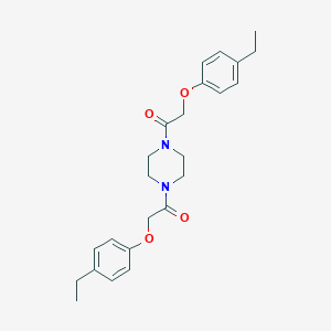 molecular formula C24H30N2O4 B321236 1,4-Bis[(4-ethylphenoxy)acetyl]piperazine 